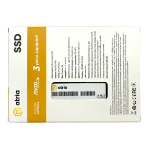 SSD накопичувач ATRIA M.2 512GB X500S NVMe PCIe 3.0 NVMe ATNVMX500S/512 UA