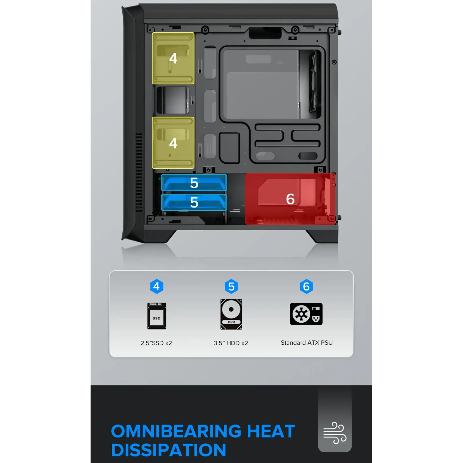 Корпус GAMEMAX Micro ATX без блока живлення H602-BK UA