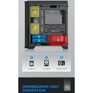 Корпус GAMEMAX Micro ATX без блока живлення H602-BK UA