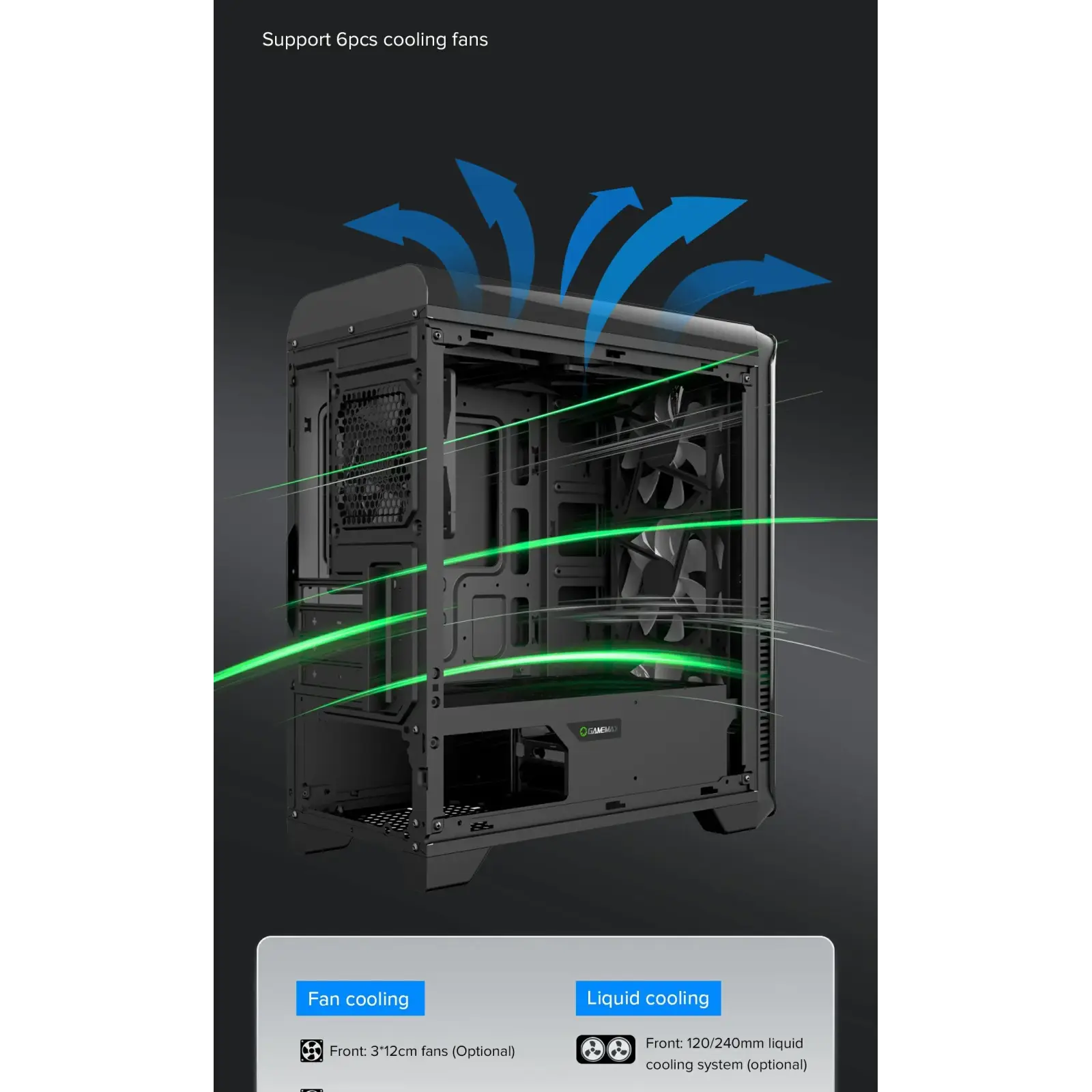 Корпус GAMEMAX Micro ATX без блока живлення H602-BK UA