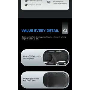 Корпус GAMEMAX Micro ATX без блока живлення H602-BK UA