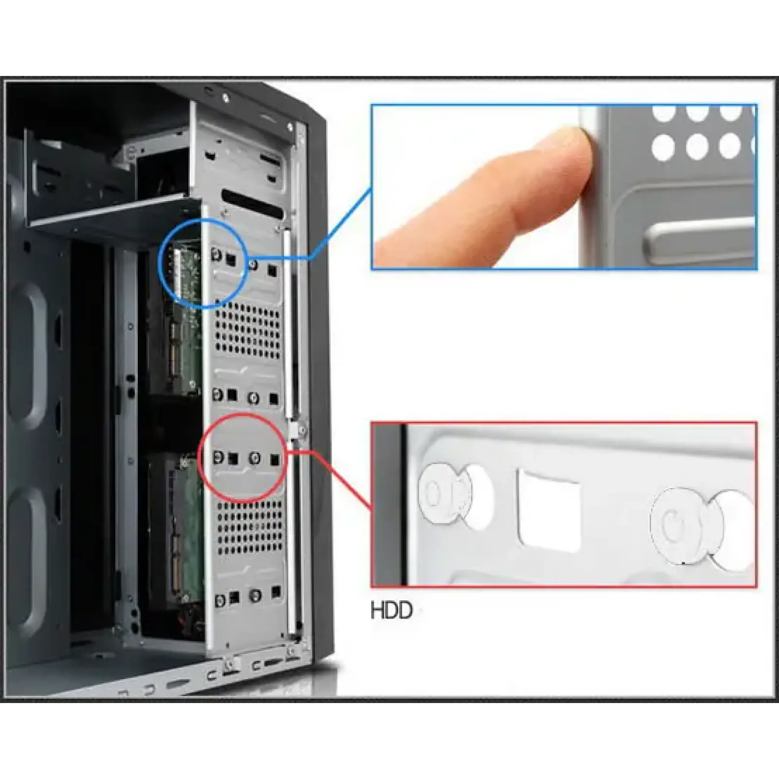 Корпус GAMEMAX ATX с блоком питания GM-400-8cm ET-211-400 UA