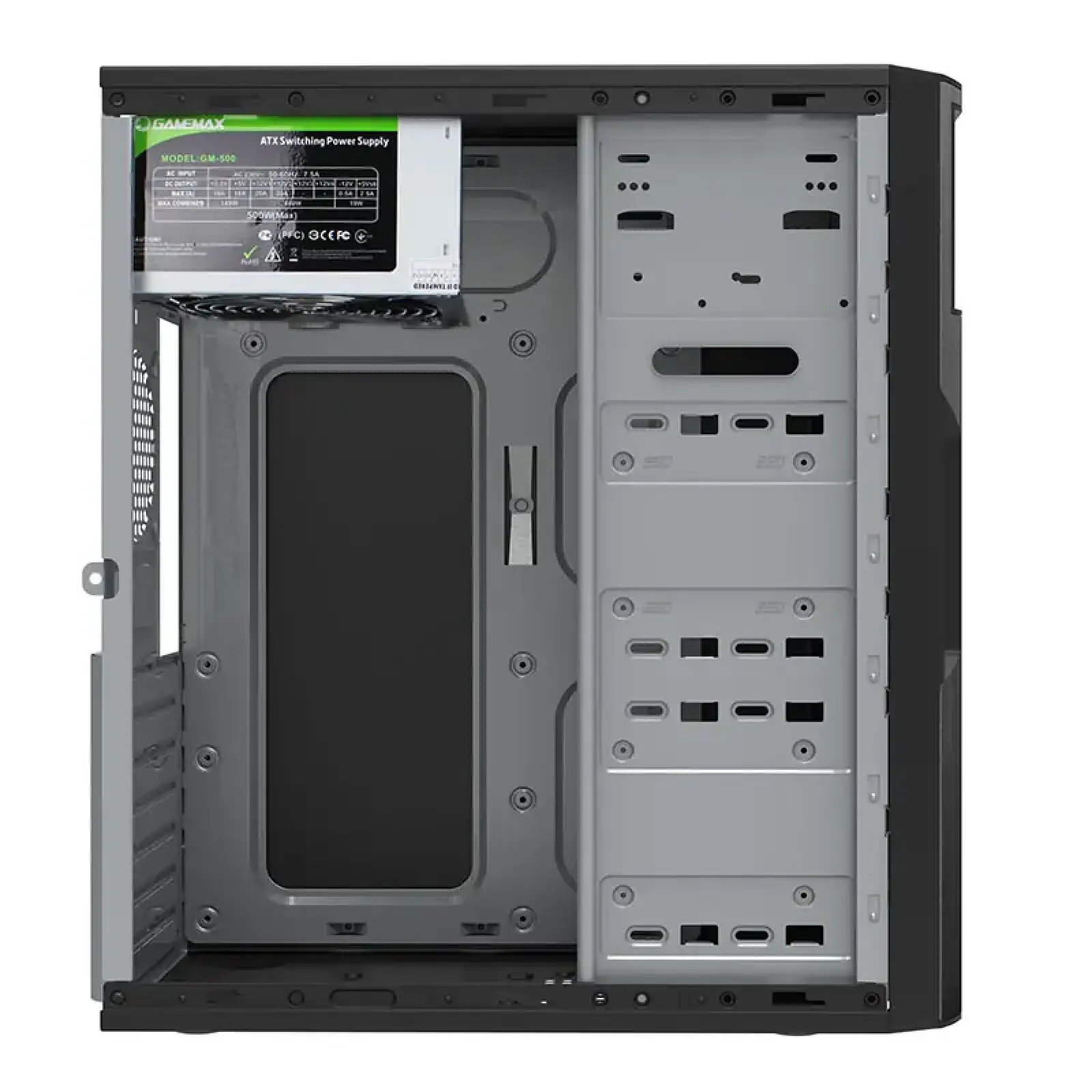 Корпус GAMEMAX ATX с блоком питания GM-500 ET-211-500 UA