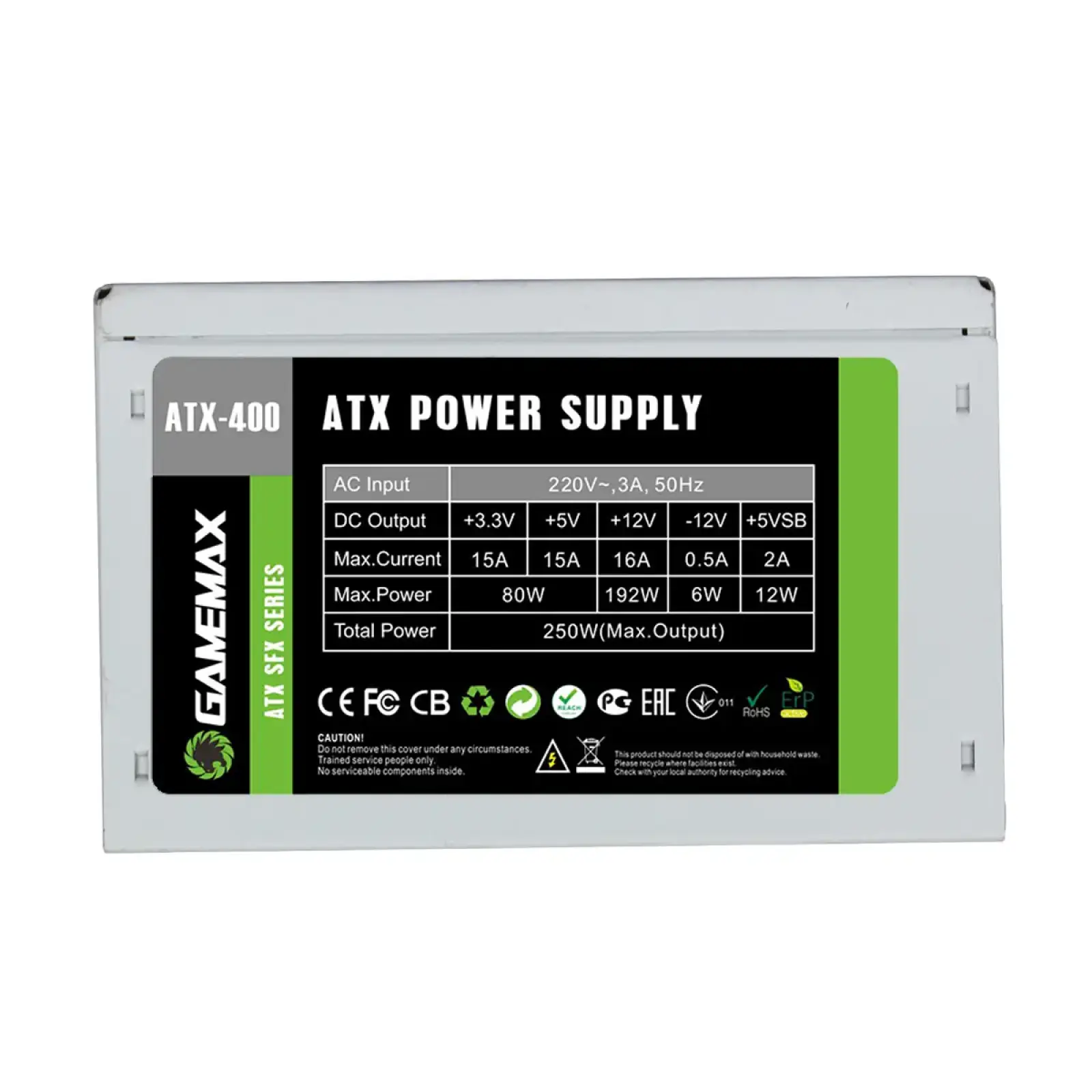 Корпус GAMEMAX mATX з блоком живлення ATX-400 SFX ST-602-400W UA