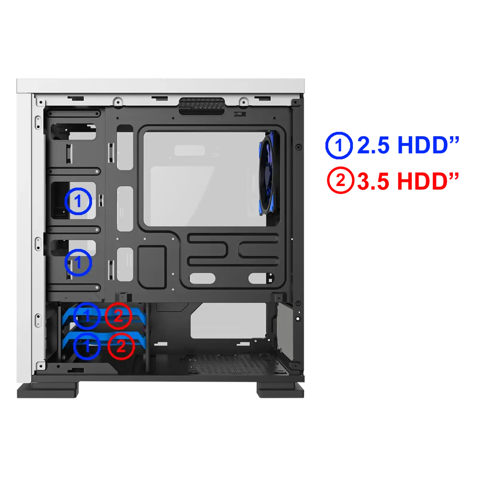 Корпус GAMEMAX ATX БЕЗ БЛОКА ЖИВЛЕННЯ EXPEDITION WT UA