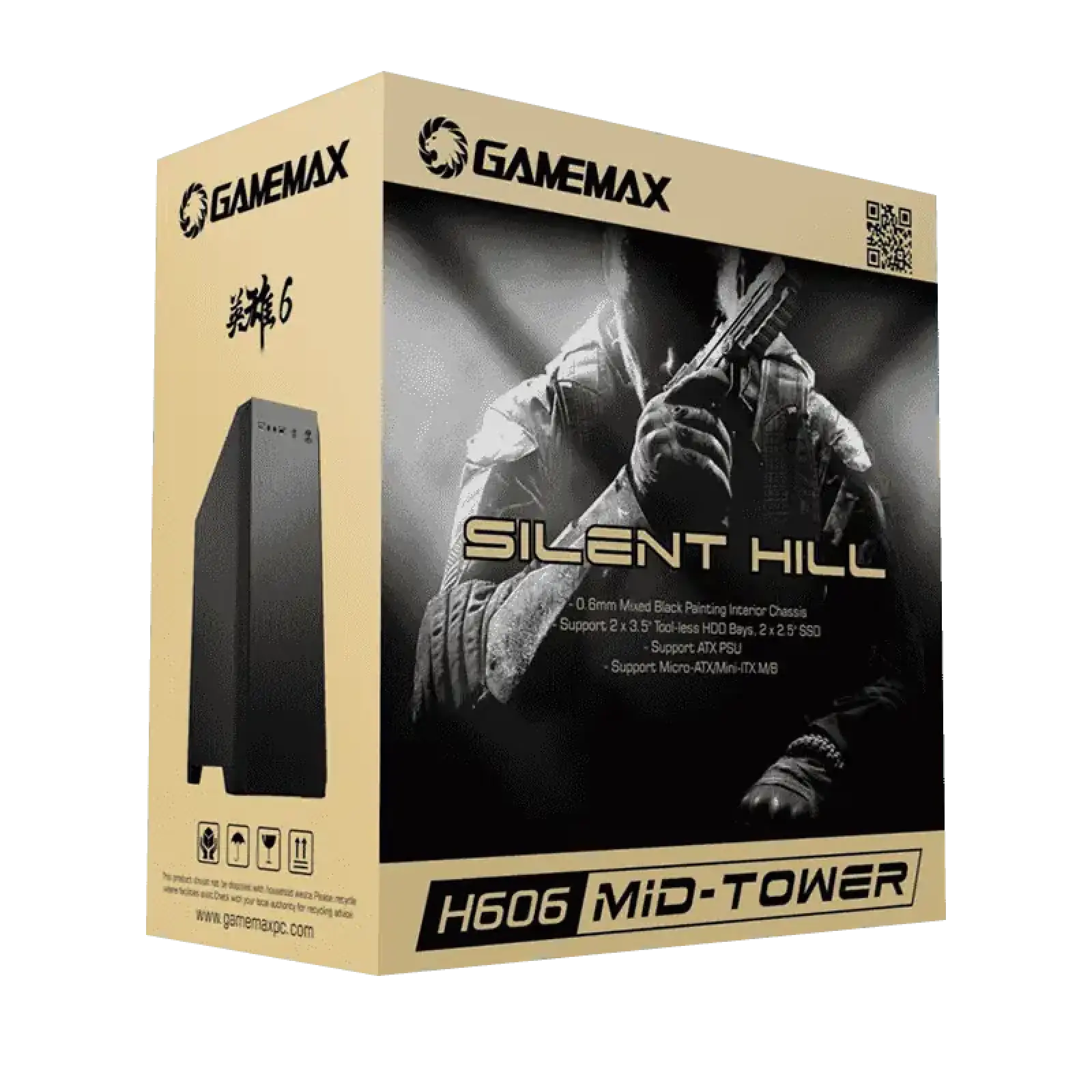 Корпус GAMEMAX ATX без блока живлення SILENT HILL UA