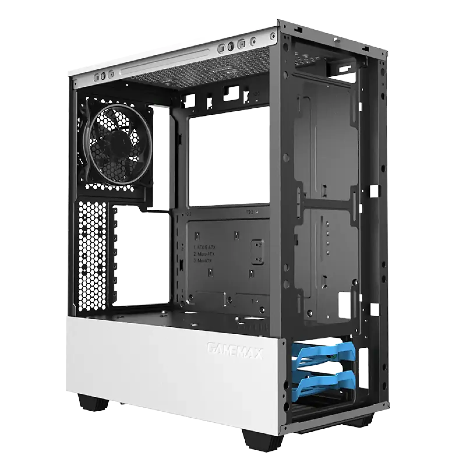 Корпус GAMEMAX ATX без блока живлення Paladin white UA