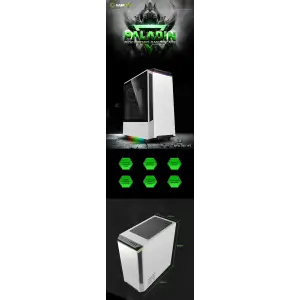 Корпус GAMEMAX ATX без блока живлення Paladin white UA