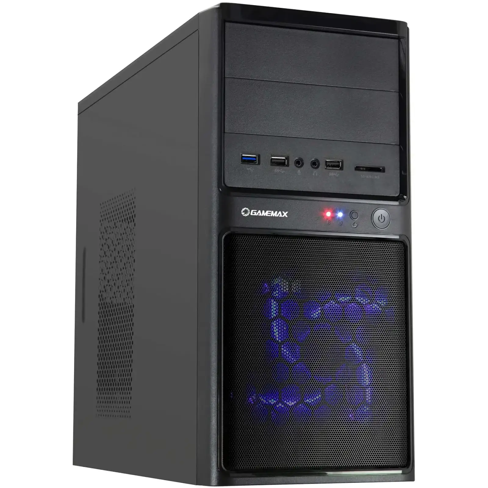 Корпус GAMEMAX mATX без БЖ SGCC/PSU rear/0.5mm/1xUSB3.0+2xUSB2.0+CR/HD audio MT306NPU3CR UA