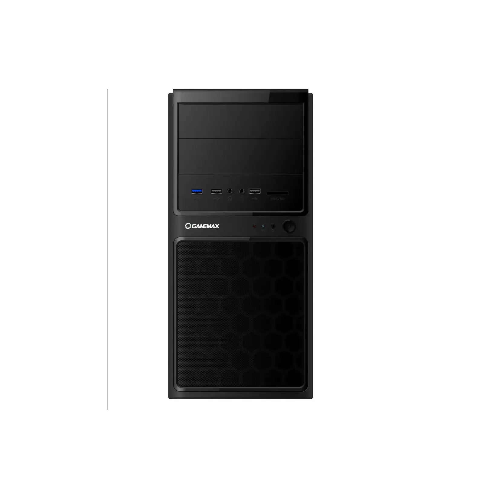 Корпус GAMEMAX mATX без БЖ SGCC/PSU rear/0.5mm/1xUSB3.0+2xUSB2.0+CR/HD audio MT306NPU3CR UA