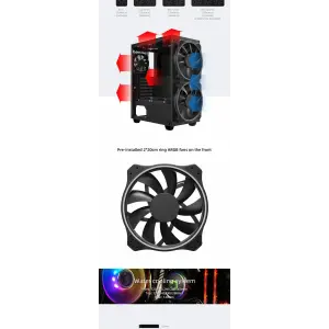 Корпус GAMEMAX ATX без БЖ Black Hole UA