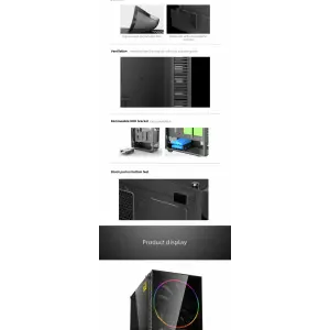 Корпус GAMEMAX ATX без БЖ Black Hole UA