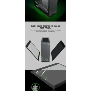 Корпус GAMEMAX E- ATX Full Tower без блока живлення VEGA PRO GY UA