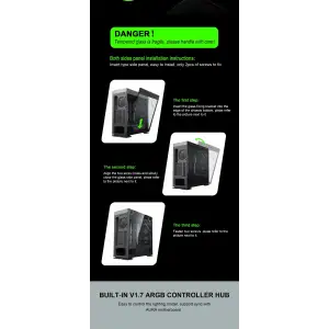 Корпус GAMEMAX E- ATX Full Tower без блока живлення VEGA PRO GY UA