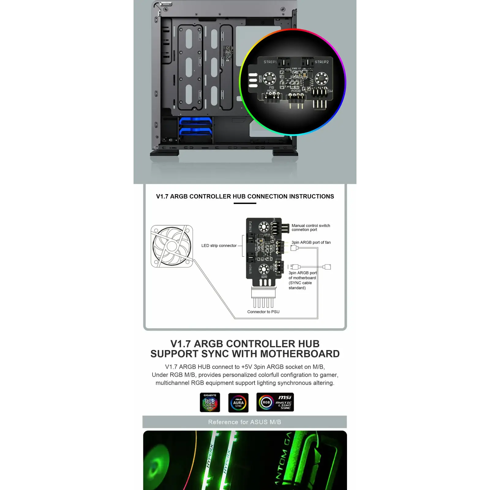 Корпус GAMEMAX E- ATX Full Tower без блока питания VEGA PRO GY UA