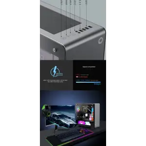 Корпус GAMEMAX E- ATX Full Tower без блока живлення VEGA PRO GY UA