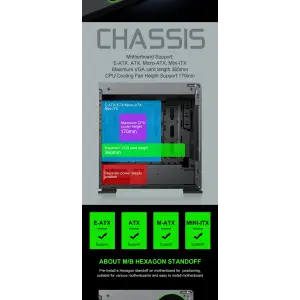 Корпус GAMEMAX E- ATX Full Tower без блока живлення VEGA PRO GY UA