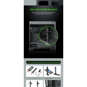 Корпус GAMEMAX E- ATX Full Tower без блока живлення VEGA PRO GY UA