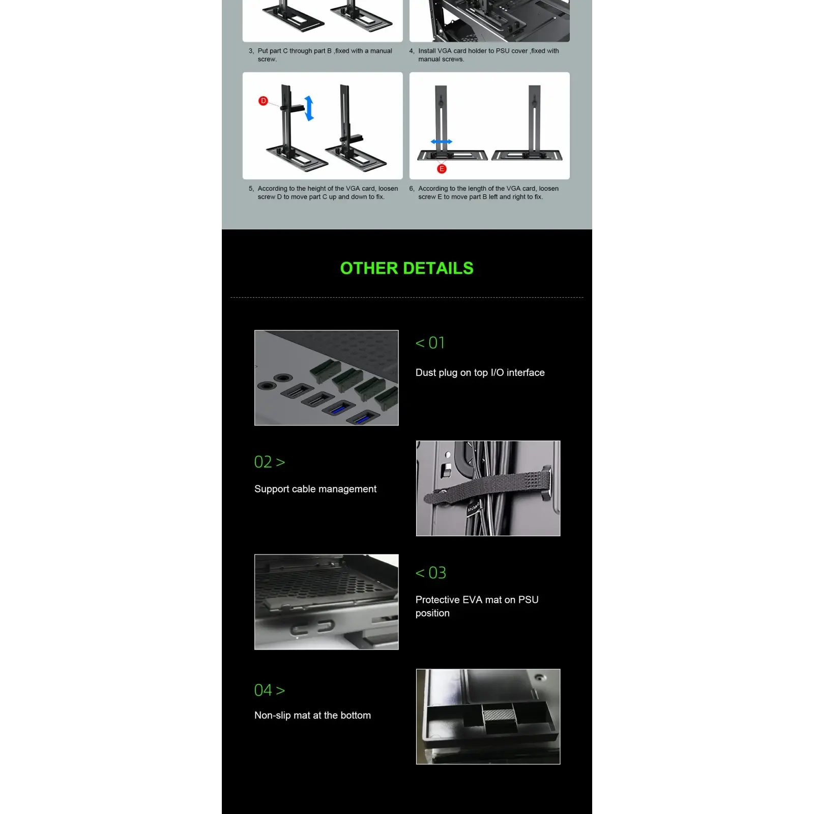 Корпус GAMEMAX E- ATX Full Tower без блока питания VEGA PRO GY UA