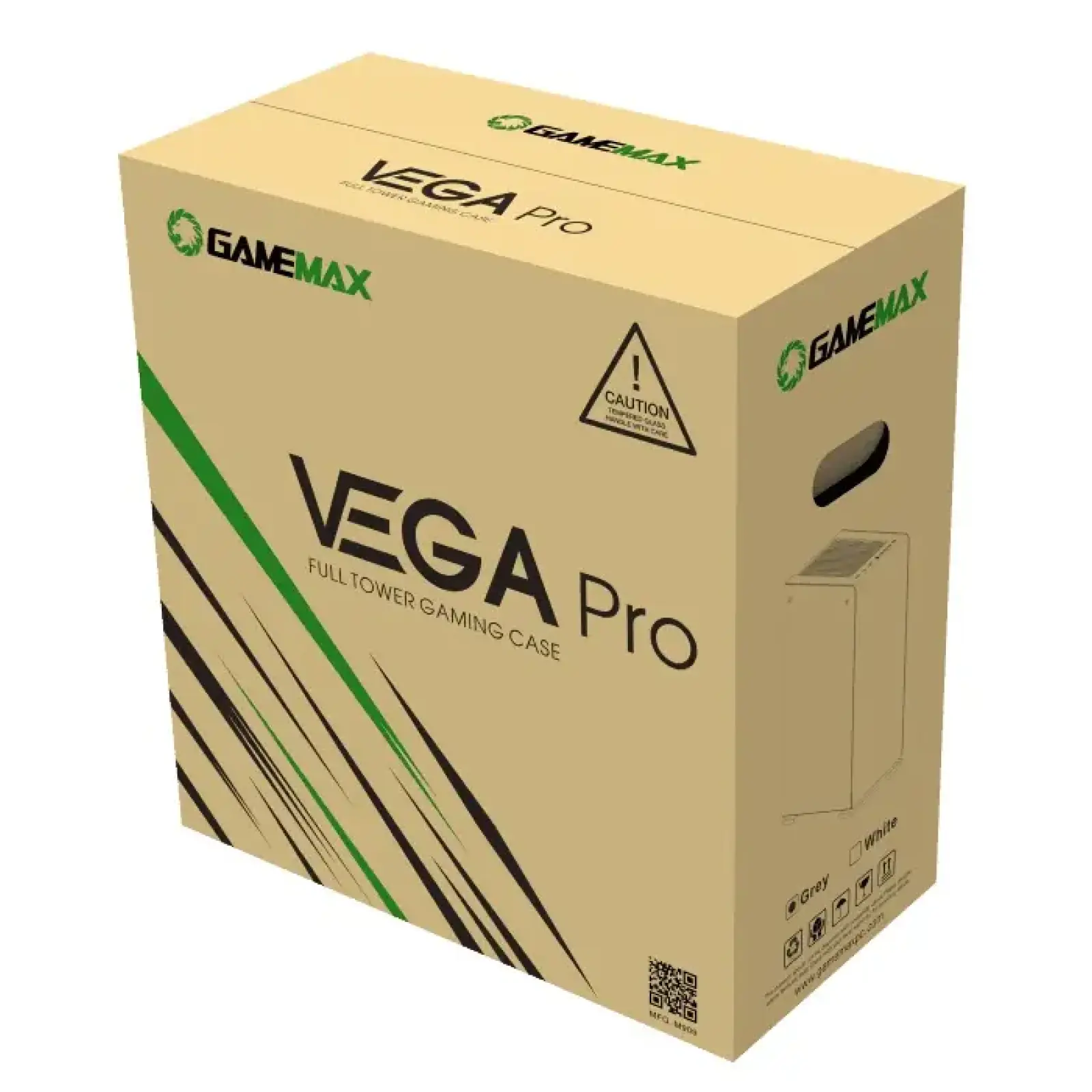 Корпус GAMEMAX E- ATX Full Tower без блока питания VEGA PRO GY UA