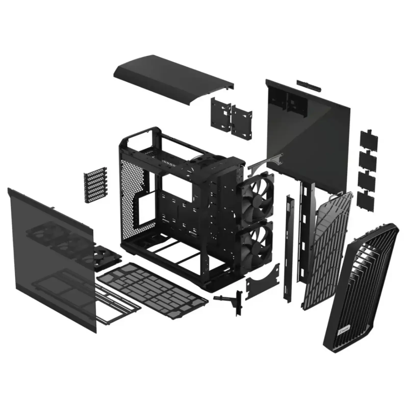 Корпус Fractal Design Torrent Black TG Dark Tint Без БЖ (FD-C-TOR1A-06) UA