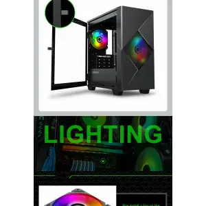 Корпус GAMEMAX комп'ютерний Micro ATX без блока живлення icro Gaming Mini Tower Cyclops BG UA