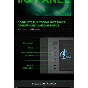 Корпус GAMEMAX комп'ютерний Micro ATX без блока живлення icro Gaming Mini Tower Cyclops BG UA