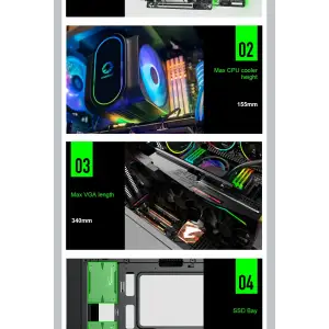 Корпус GameMax Cyclops BG Без БЖ UA