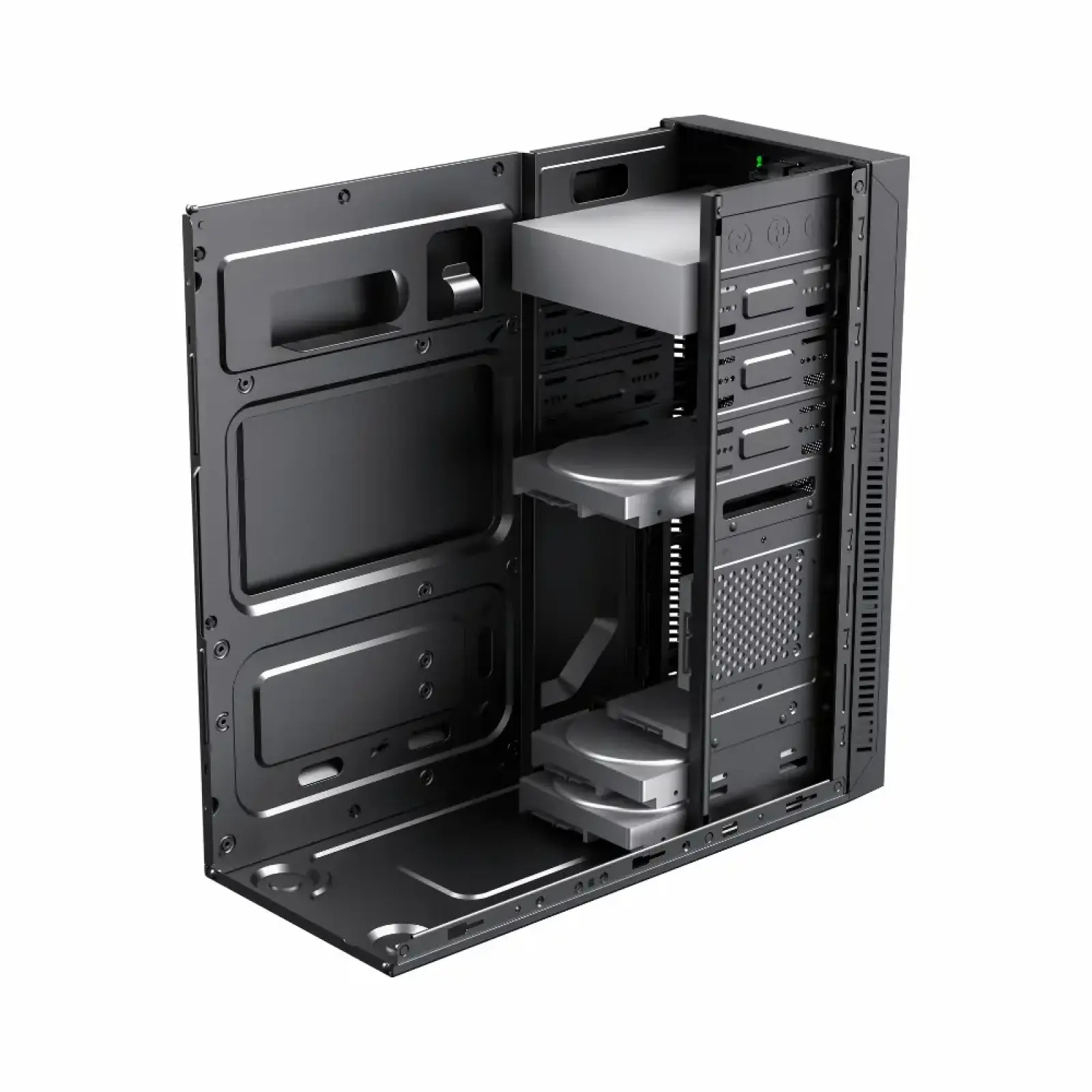Корпус GAMEMAX комп'ютерний Midi Tower без блока живлення ATX, Micro ATX, Mini ITX;2usb 3.0+1Type-C MT525-2U3TYC-NP UA