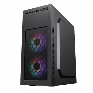 Корпус GAMEMAX комп'ютерний Midi Tower з блоком живлення ATX, Micro ATX, Mini ITX ;GM-500B;2usb 3.0+1Type-C MT525-2U3TYC-500B UA
