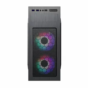 Корпус GAMEMAX комп'ютерний Midi Tower з блоком живлення ATX, Micro ATX, Mini ITX ;GM-500B;2usb 3.0+1Type-C MT525-2U3TYC-500B UA
