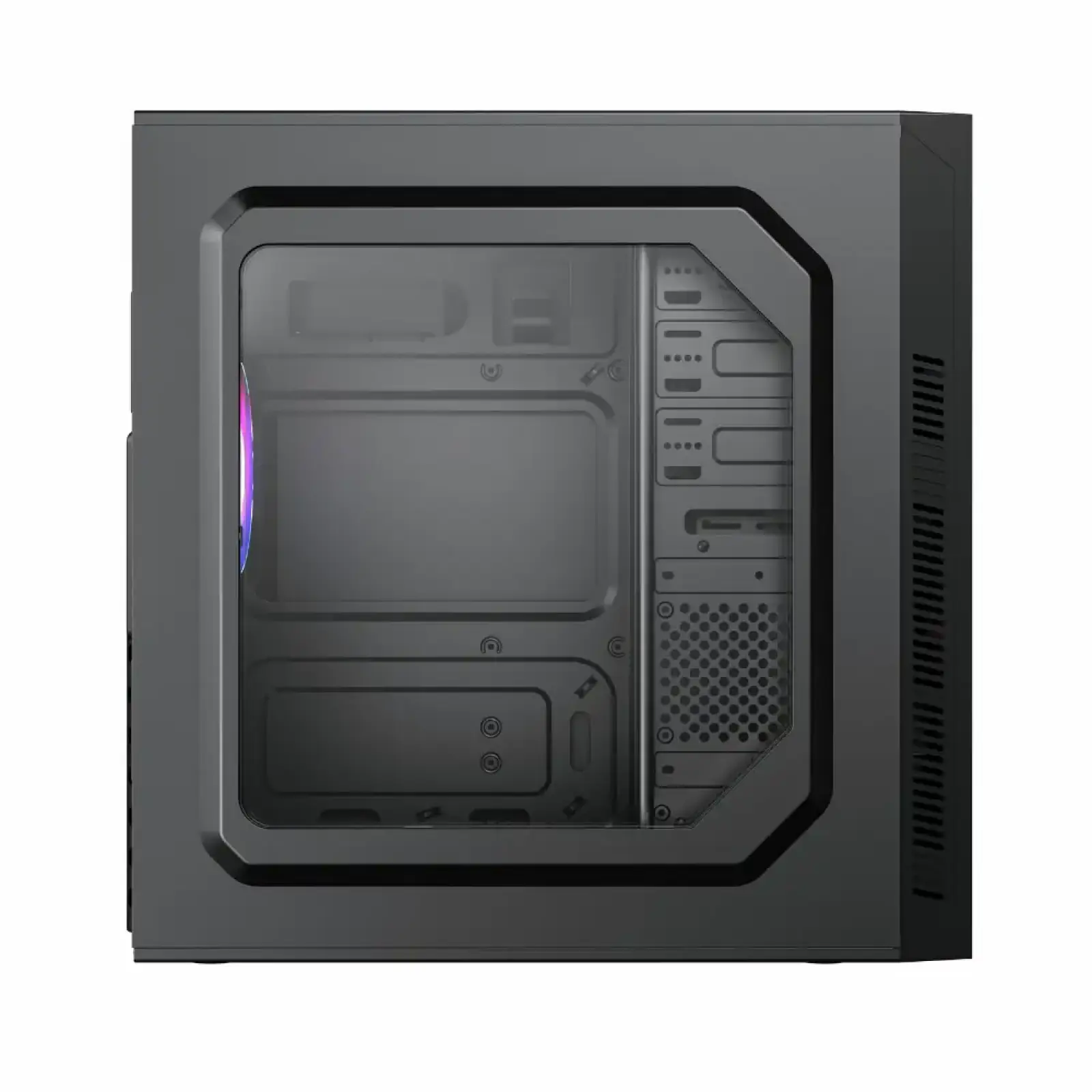 Корпус GAMEMAX комп'ютерний Midi Tower з блоком живлення ATX, Micro ATX, Mini ITX ;GM-500B;2usb 3.0+1Type-C MT525-2U3TYC-500B UA