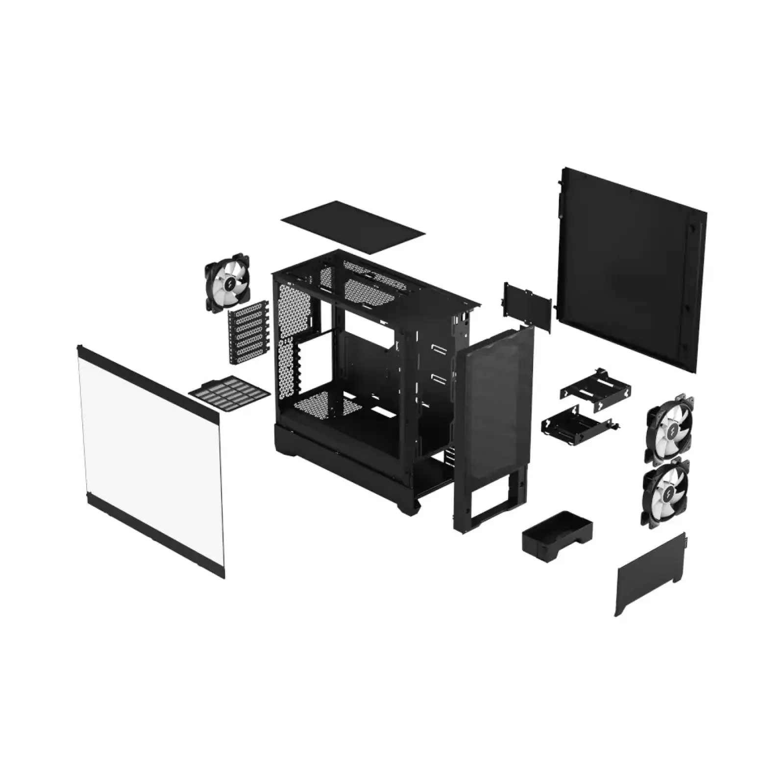 Корпус Fractal Design Pop Air RGB TG ClearTint Black Без БП (FD-C-POR1A-06) UA