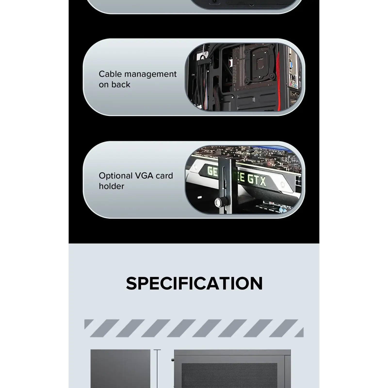 Корпус GAMEMAX Micro ATX без блока живлення ini Tower M60 Black UA