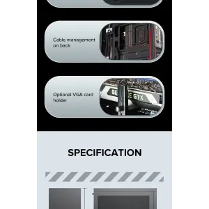 Корпус GAMEMAX Micro ATX без блока живлення ini Tower M60 Black UA