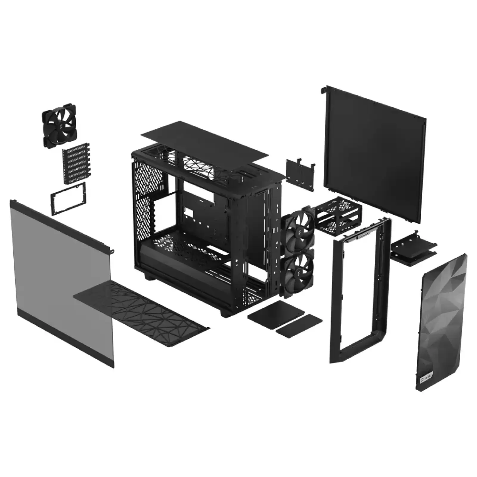 Корпус Fractal Design Meshify 2 Lite TG Light Black Без БП (FD-C-MEL2A-03) UA