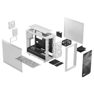 Корпус Fractal Design Meshify 2 Lite TG Clear White Без БП (FD-C-MEL2A-04) UA