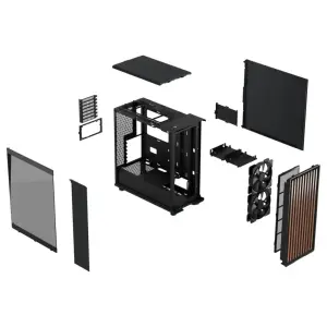 Корпус Fractal Design North Charcoal Black TG Dark Без БЖ (FD-C-NOR1C-02) UA