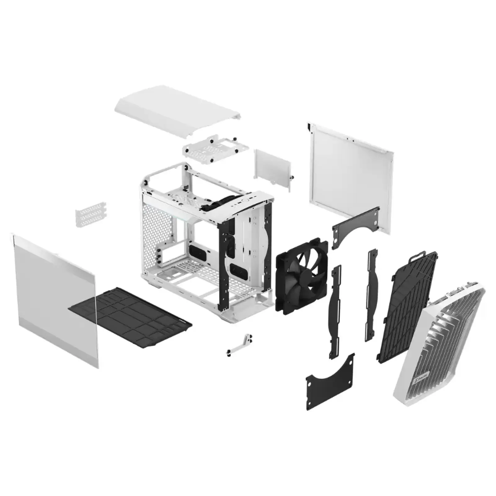 Корпус Fractal Design Torrent Nano TG Clear Tint White Без БП (FD-C-TOR1N-03) UA