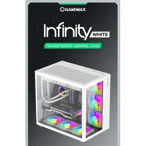 Корпус Gamemax Infinity White б/БП UA