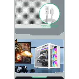 Корпус Gamemax Infinity White б/БП UA