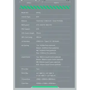 Корпус Gamemax Infinity White б/БП UA