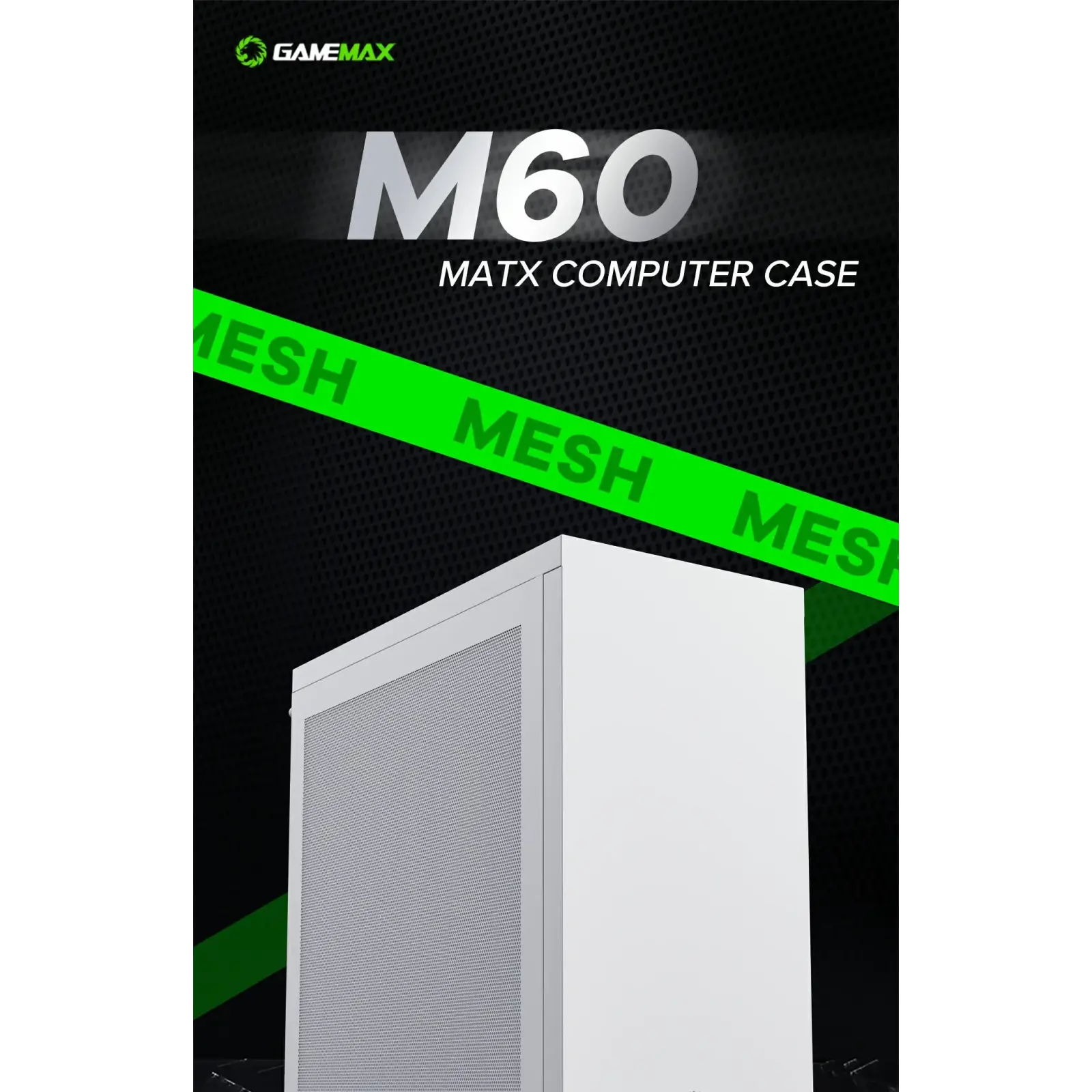 Корпус GAMEMAX Micro ATX без блока живлення ini Tower M60 White UA