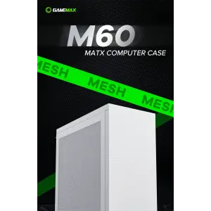 Корпус GAMEMAX Micro ATX без блока живлення ini Tower M60 White UA
