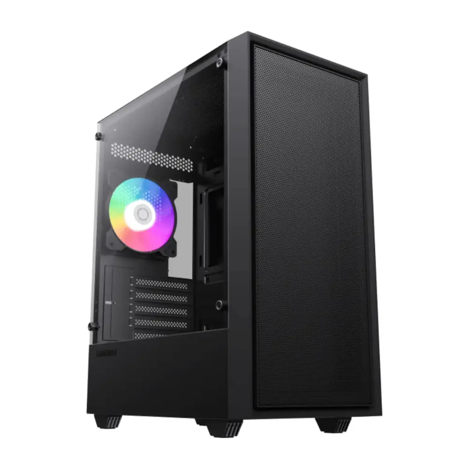 Корпус GAMEMAX Micro ATX без блока живлення, закалене скло Storm Black UA