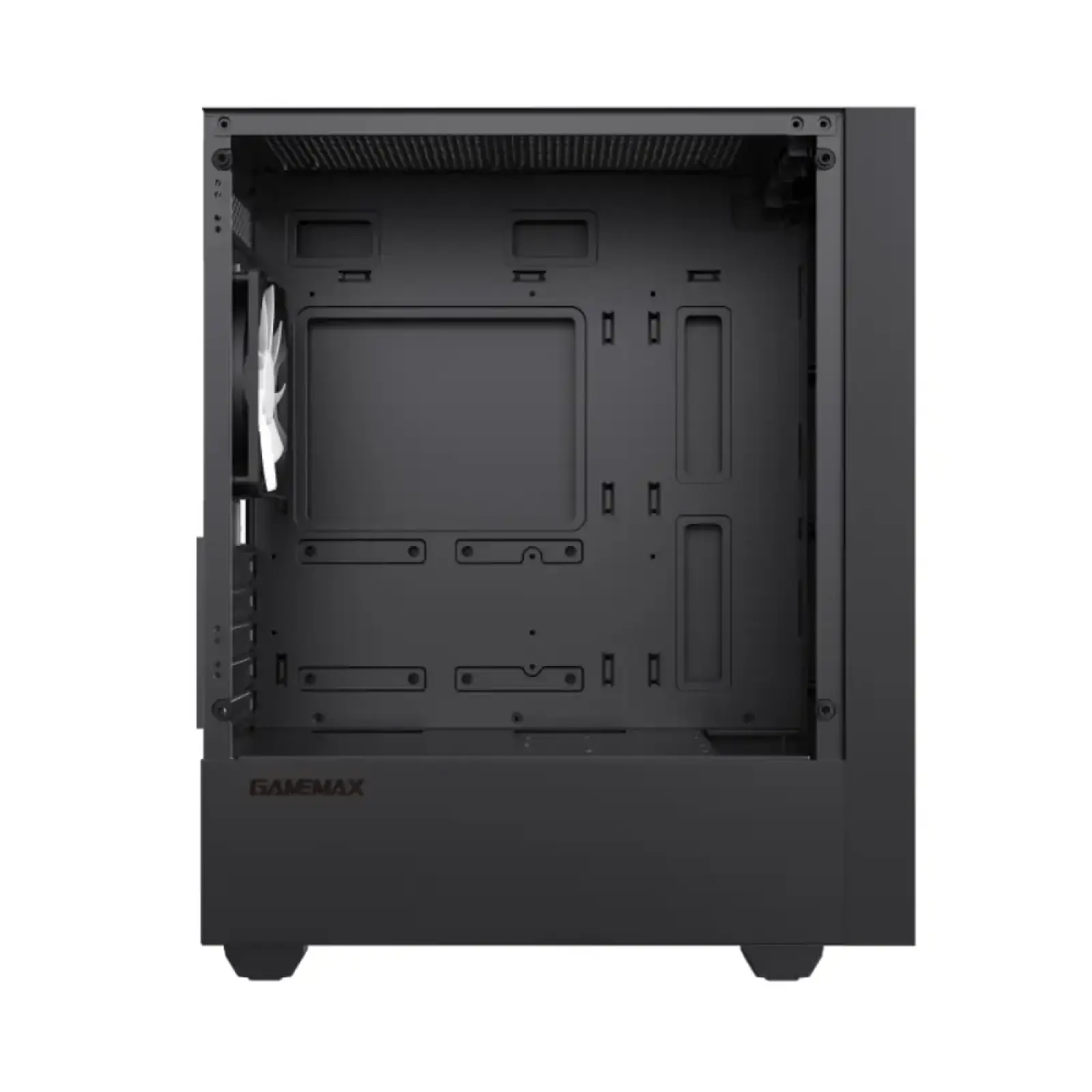 Корпус GAMEMAX Micro ATX без блока живлення, закалене скло Storm Black UA