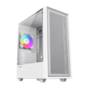 Корпус GAMEMAX Micro ATX без блока живлення, закалене скло Storm White UA