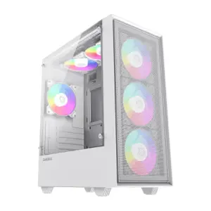 Корпус GAMEMAX Micro ATX без блока живлення, закалене скло Storm White UA
