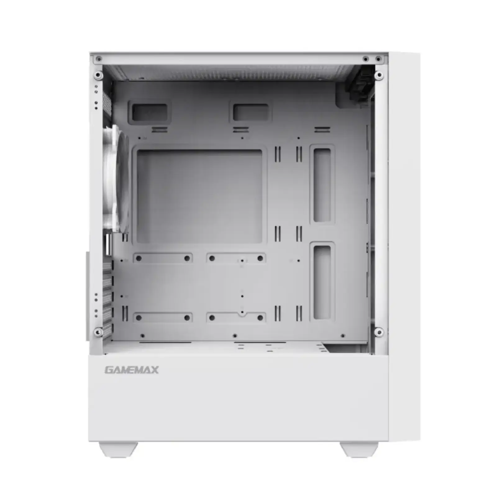 Корпус GAMEMAX Micro ATX без блока живлення, закалене скло Storm White UA