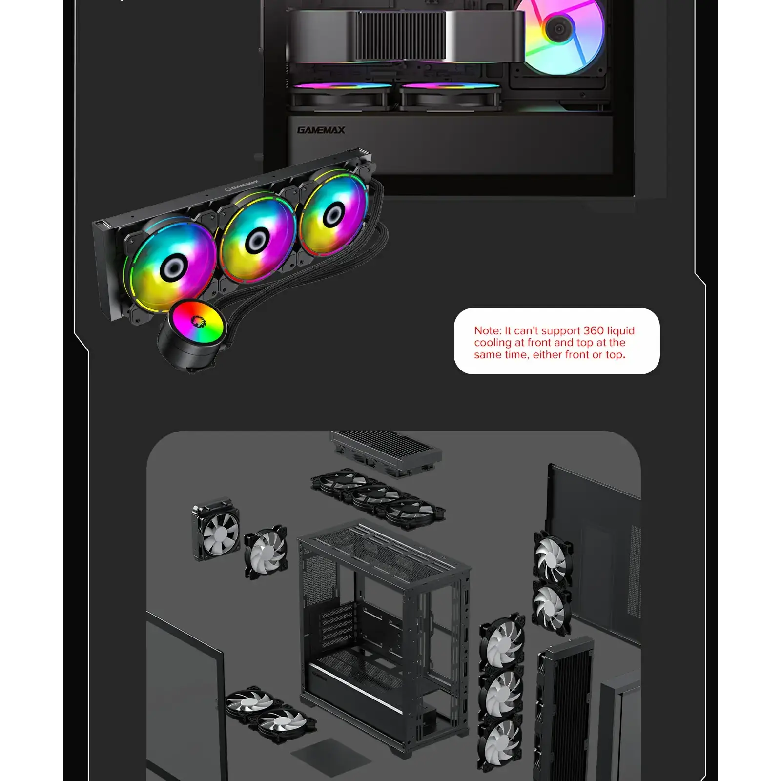 Корпус GAMEMAX Micro ATX без блока живлення, закалене скло Defender TG UA